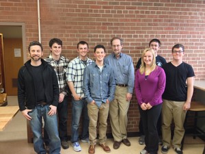Professor Lorimer with Spring 2014 Forestry Graduates Left to Right: Aaron Streicher, Matt Reynders, Clint Gilman, Ethan Lee, Professor Craig Lorimer, Sadie Brown, Patrick Laphilliph, and Adam Bontje
