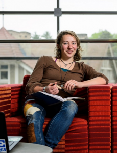Megs Seeley is among 60 college students nationwide named recipients of the 2016 Udall Scholarships in recognition of their commitment to environmental issues. Photo by Jeff Miller.