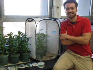 Justin Clements in lab
