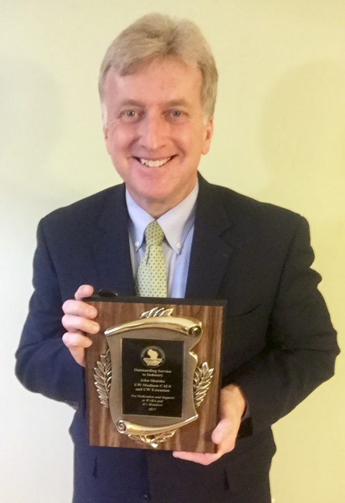 Shutske receives service award from Wisconsin Agri-Business Association ...