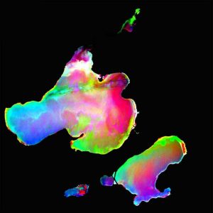 An infrared image of the Madison lakes captured in 2011. Photo: Tedward Erker/Steve Kochaver.