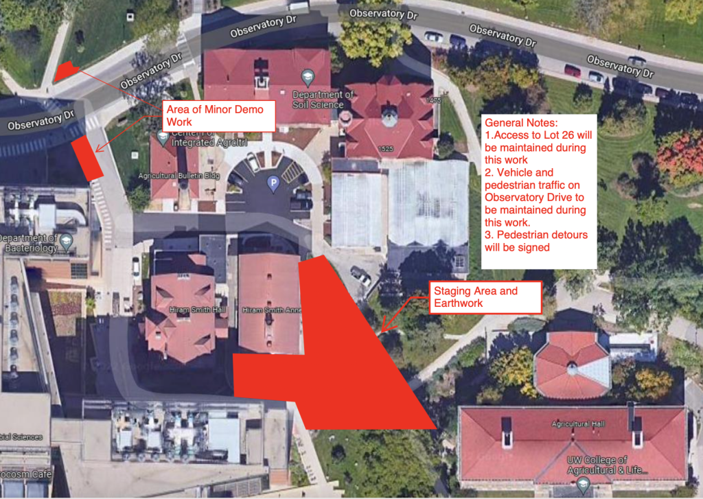 Utility project will impact buildings, walkways on west side of Ag Hall ...