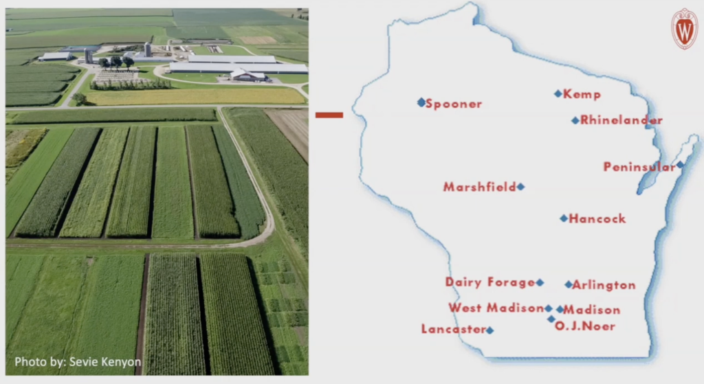 Wisconsin Forage Map dairy forage research center – eCALS